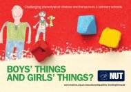 BOYS' THINGS AND GIRLS' THINGS? - National Union of Teachers