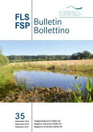 FLS FSP Bulletin Bollettino 35 - Fonds Landschaft Schweiz