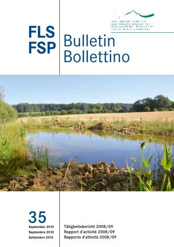 FLS FSP Bulletin Bollettino 35 - Fonds Landschaft Schweiz