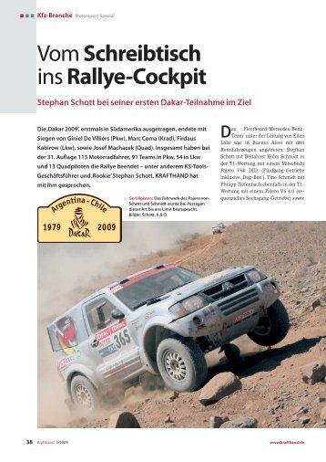 Vom Schreibtisch ins Rallye-Cockpit