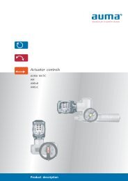 AUMA Matic Integral Controls - RM Headlee