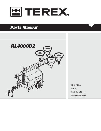 RL4000 Parts Manual-116444-08-05-2008 - Light Towers USA