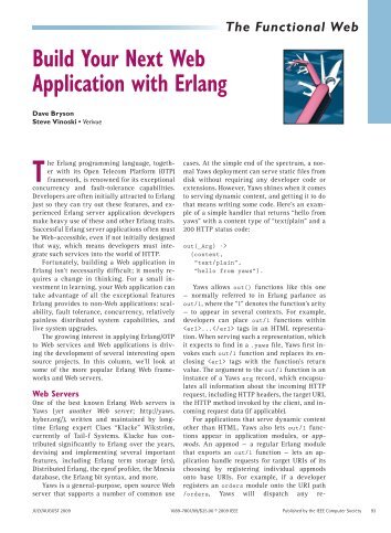 Build Your Next Web Application with Erlang - KTH