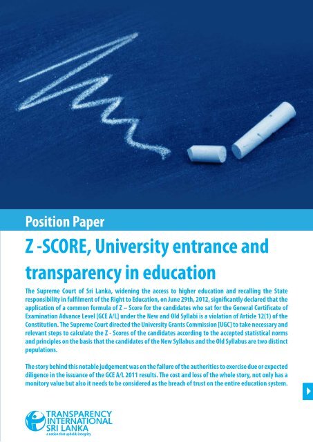 Download Full Position Paper - Transparency International Sri Lanka