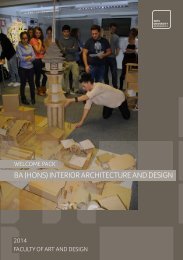 BA (Hons) Interior Architecture and Design Welcome Pack