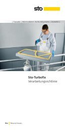 Verarbeitung Sto-Turbofix - Sto AG