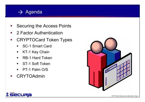 CRYPTOCard Strong User Authentication, TEPUM Secura