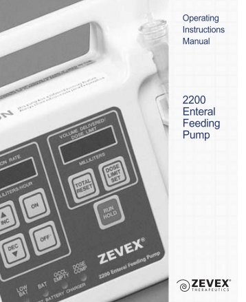 2200 Enteral Feeding Pump