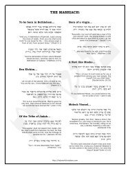 THE MASHIACH: - Hebrew for Christians