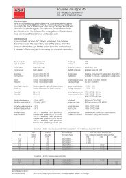 Datenblatt: Magnetventil Baureihe 46 - GSR Ventiltechnik