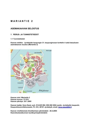 M A R I A N T I E   2 - JyvÃ¤skylÃ¤n kaupunki