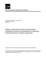 Pakistan: North-West Frontier Province Road Development ... - AECEN
