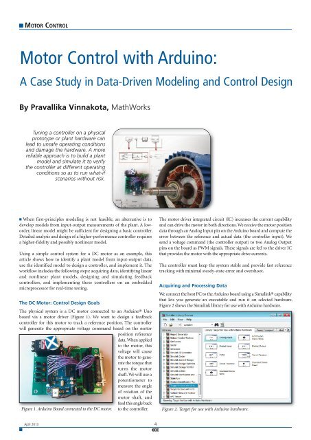 Motor Control with Arduino: - ICC Media GmbH