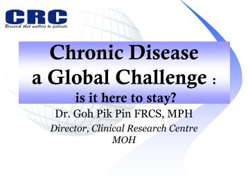 Chronic Disease a Global Challenge - CRC