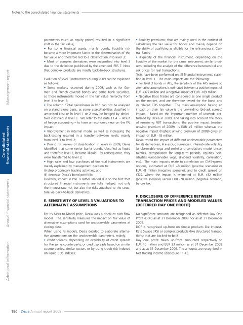 Annual report 2009 - Dexia.com