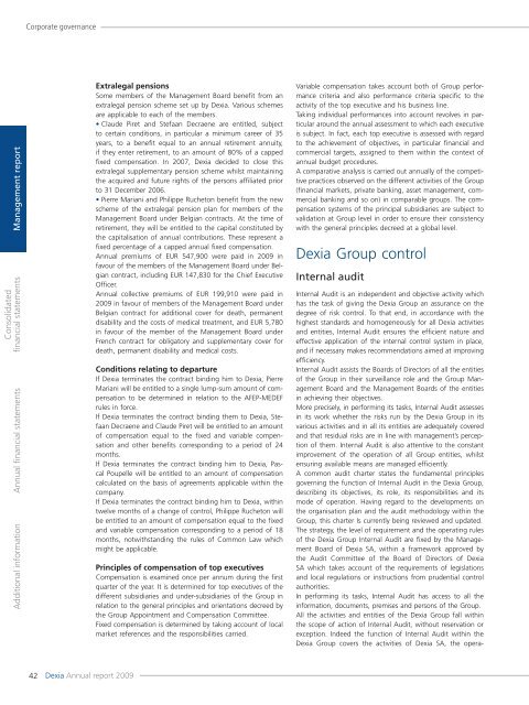 Annual report 2009 - Dexia.com