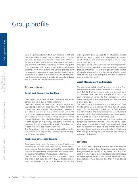 Annual report 2009 - Dexia.com