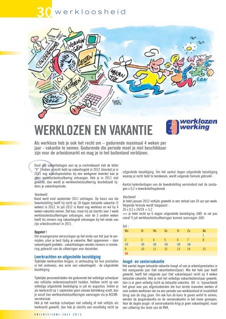 Vrijuit, editie juli 2012 - Aclvb