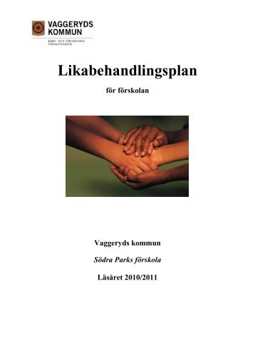 Likabehandlingsplan - Södra Parks - Vaggeryds kommun