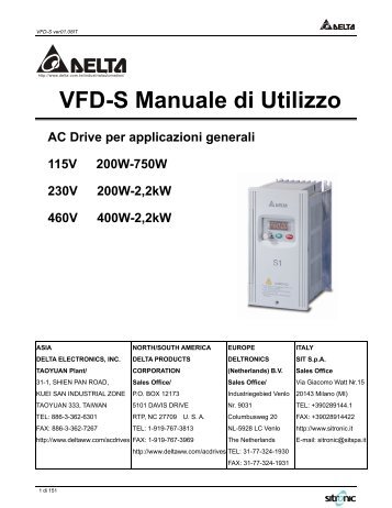 Manuale VFD-S (IT) - Sit SpA