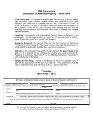 2012 Connecticut Declaration of Personal Property â Short Form ...