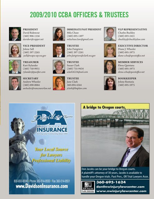 CCBA Members Active as Summer Ends - Clark County Bar ...