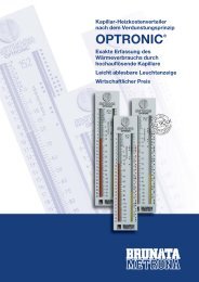 Heizkostenverteiler OPTRONIC nach dem Verdunstungsprinzip