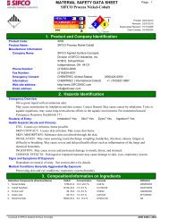 SIFCO Process Nickel-Cobalt MATERIAL SAFETY ... - Categories