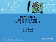 How to Rob an Online Bank (and get away with it) - Acros Security