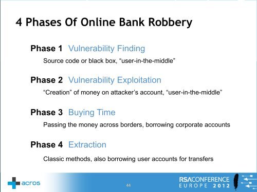 How to Rob an Online Bank (and get away with it) - Acros Security