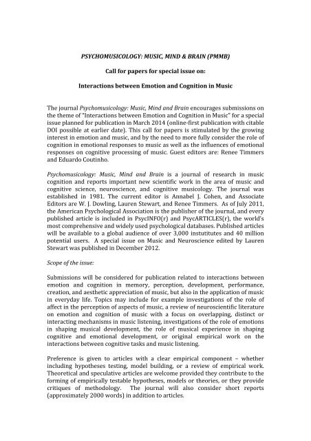 Emotion & Cognition - Call for Papers.pdf
