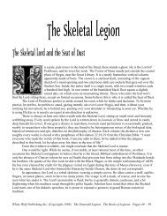 The Skeletal Legion - WRAITH The Oblivion LARP