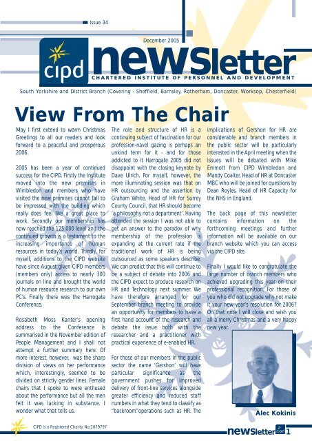 newsletter 15 - Chartered Institute of Personnel and Development