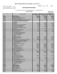 BOLSA MEXICANA DE VALORES, S.A.B. DE C.V. - Arca Continental