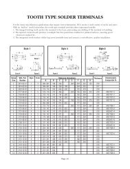 TOOTH TYPE SOLDER TERMINALS