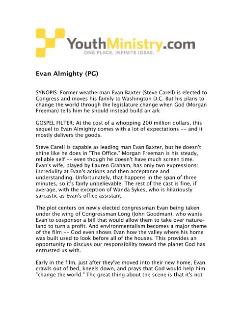 Evan Almighty Pg Youthministry Com