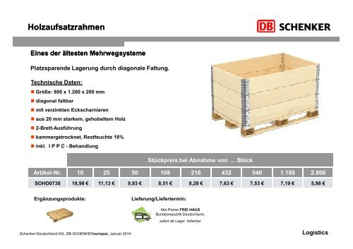 PDF herunterladen - Schenker Deutschland AG - DB Schenker