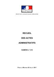 RAA nÂ°218 du 20 juillet 2011 - Les services de l'Ãtat dans le Calvados