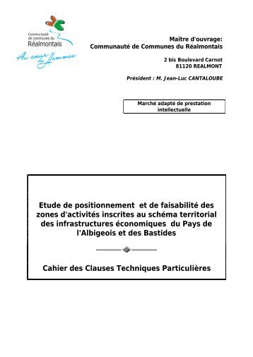 Etude de positionnement et de faisabilitÃ© des zones d'activitÃ©s ...