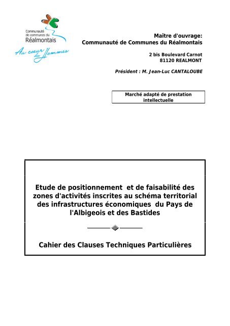 Etude de positionnement et de faisabilitÃ© des zones d'activitÃ©s ...