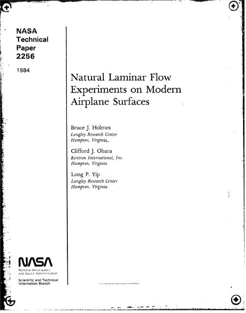 NASA Technical Paper 2256 - CAFE Foundation