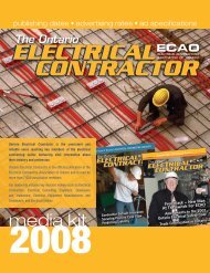 media kit - Electrical Contractors Association of Ontario