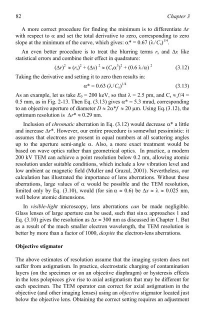 Physical Principles of Electron Microscopy: An Introduction to TEM ...