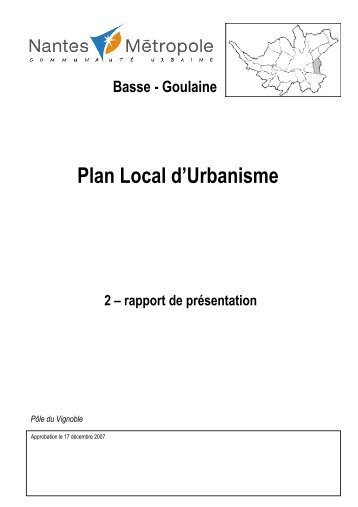 PG 2 - Le plan local d'urbanisme de Nantes MÃ©tropole