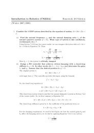 Introduction to Robotics (CS223A) Homework #6 Solution (Winter ...