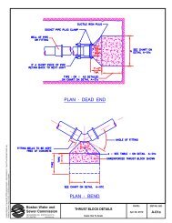 Thrust Block Details - Boston Water and Sewer Commission