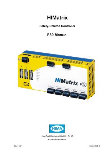 HIMatrix F30 Manual