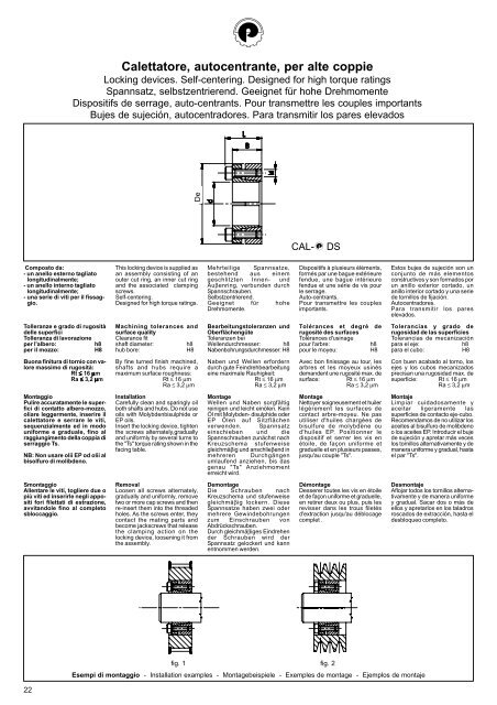 Calettatore, autocentrante, per alte coppie - Pawo-Alu