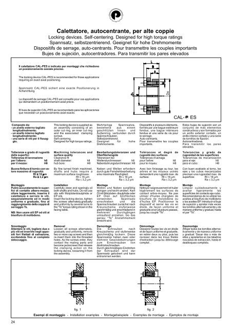 Calettatore, autocentrante, per alte coppie - Pawo-Alu