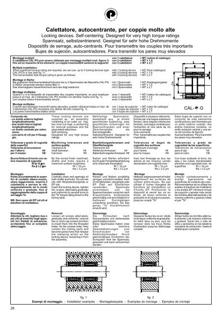 Calettatore, autocentrante, per alte coppie - Pawo-Alu